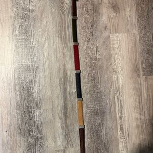 Brighton western multicolor calf hair leather belt